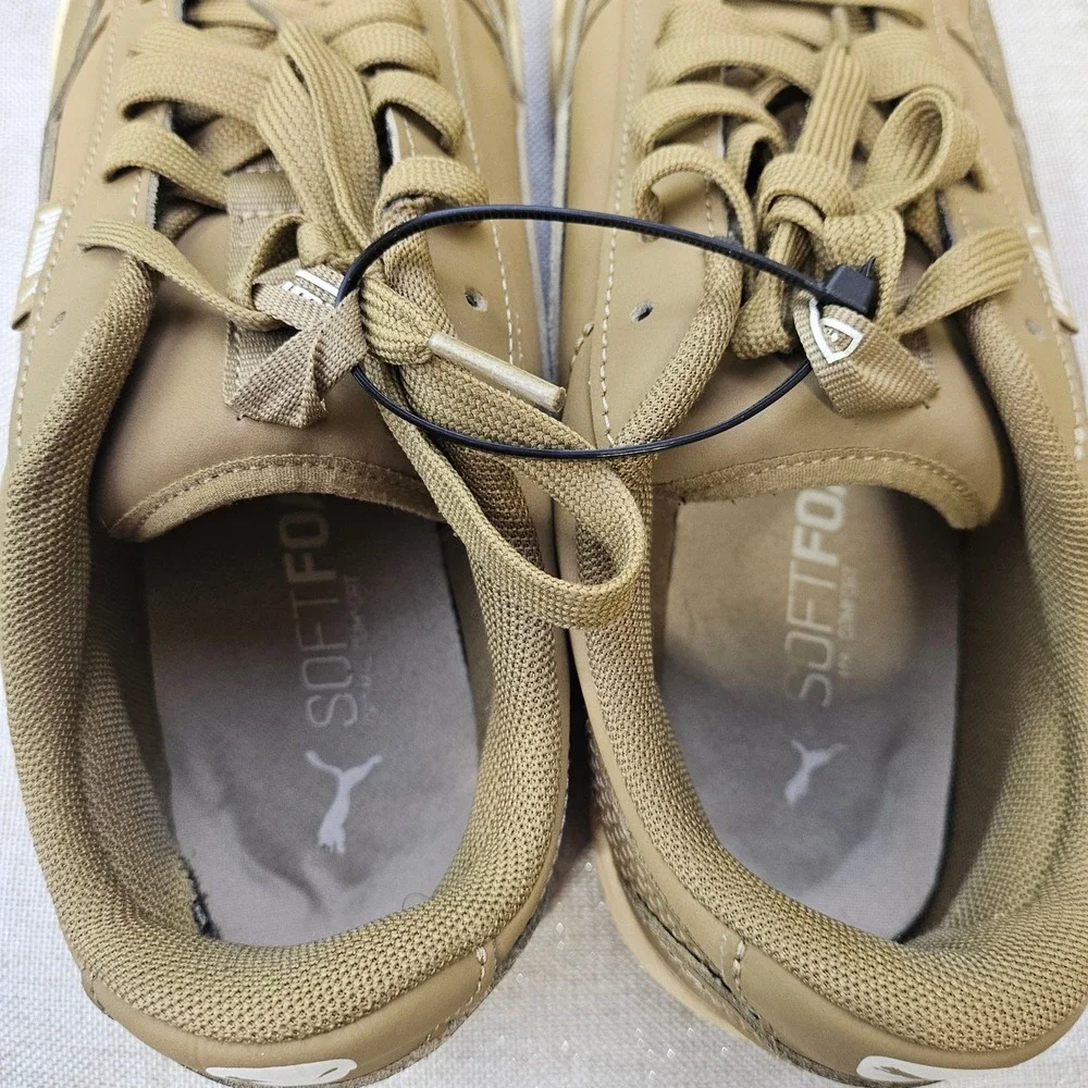 Puma Sneakers Mens‎ 9.5 Tan 403556-01 Low Top SoftFoam Athletic Casual Shoes